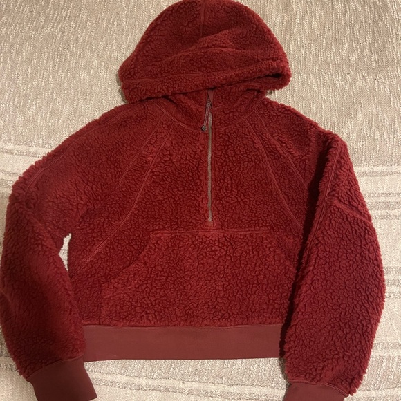 lululemon athletica Jackets & Blazers - Lululemon 1/2 zip scuba Sherpa size XS/S - savanah